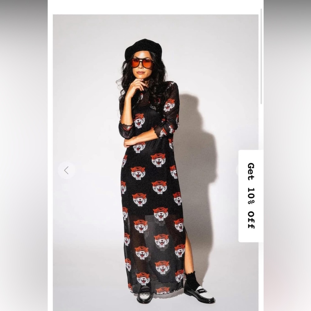 Dressed In Lala fierce female mesh dress, L- runs big